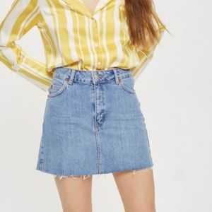 Topshop Moto Mini Denim Skirt